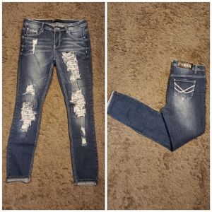 Premiere sequin skinny jeans